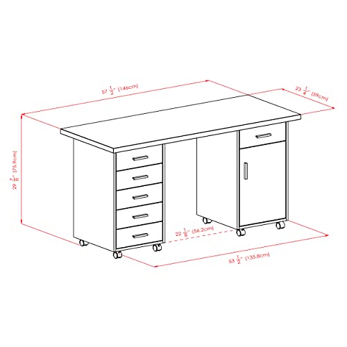 Winsome Wood Kenner Desk Set, Reclaimed Wood by Winsome
