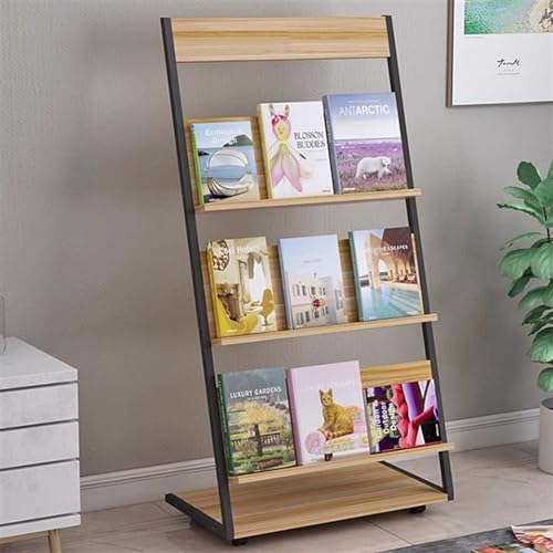 GRFIT Free-Standing Magazine Rack - Creative Newspaper Display Rack for Art Magazines, Books, and Newspapers