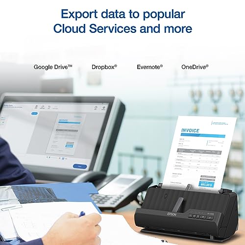 Epson Workforce ES-C320W Wireless Compact Desktop Document Scanner