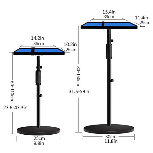 RAZZUM Wall Projector Stand Multifunction Laptop Floor Stand Adjustable Tall - Medium Size