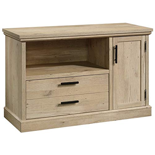 Home Square 4-Piece Set with Desk, Library Hutch, Lateral File & Filing Cabinet