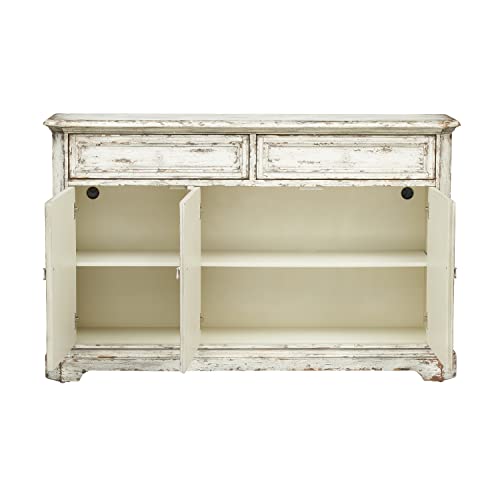 Coast to Coast Outsider Vintage Cream Credenza, 64.5 x 41 x 15