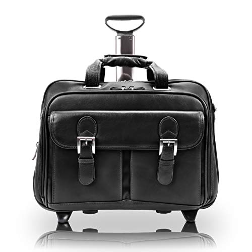 Siamod CERESOLA 46005 Black Checkpoint-Friendly 15.6" Detachable-Wheeled Laptop Case