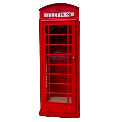 The Kings Bay Red British London Cast Aluminum Iron Telephone Phone Booth Replica English