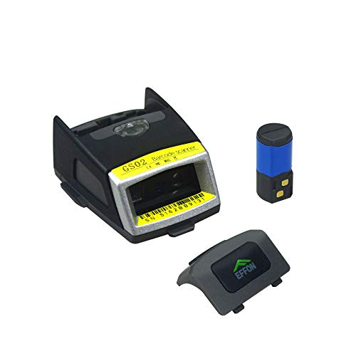 Glove Barcode Scanner 2D GS02 Wearable Scanner Reader IP65 Touch Scanning NFC Support Multi-Language for Warehouse, Management System, Manufacturing, Shipping, Picking, and Tough environments