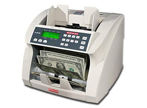 Semacon S-1615V Premium Bank Grade Currency Value Counter (UV CF), 10 Digit Keypad, Up to 1800 Banknotes Per Minute, Batching 10 keys/1-999 Range, SmartFeed Friction Roller System