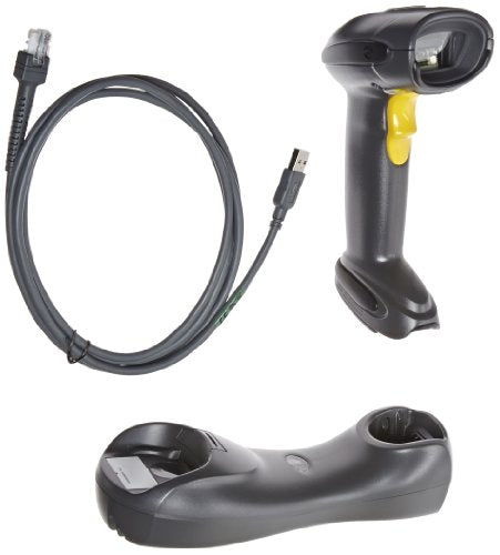 Motorola DS6878-SR Symbol Handheld Wireless Omnidirectional LED Barcode Reader with USB Interface, Standard Base and Bluetooth, 5V DC, Black