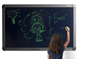 Boogie Board Blackboard 55” Large Conference Room Whiteboard Alternative with Instant Erase - Black