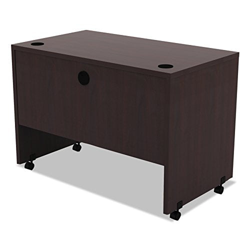 Alera ALE Valencia Mobile Workstation Desk, 41 3/8 x 23 5/8 x 29 7/8, Mahogany