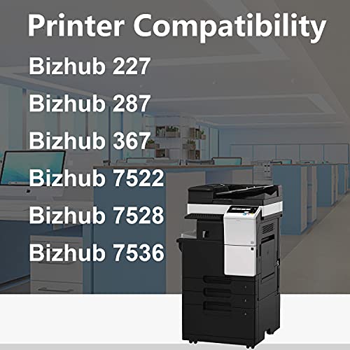 (2-Pack) Compatible WX104 WX-104 Waste Toner Box Replacement for Konica Minolta Bizhub 7528 7536 287 367 7522 Printer Ink Cartridge