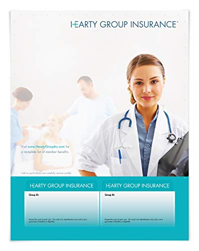 DocuCopy DocuPerf 8262 Printable ID/Membership Cards 2 Card Punch Out Style 1 Case/1000 Sheets