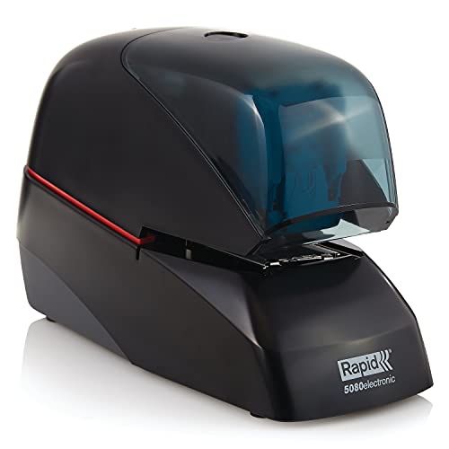 Rapid 90147 5080e Heavy-Duty Flat Clinch Electric Stapler 90-Sheet Capacity Black