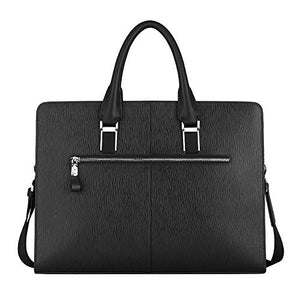 Leather Briefcase Laptop Business Bags 15 Inch Waterproof Crossbody Portable Multi-Functional Bag For Men