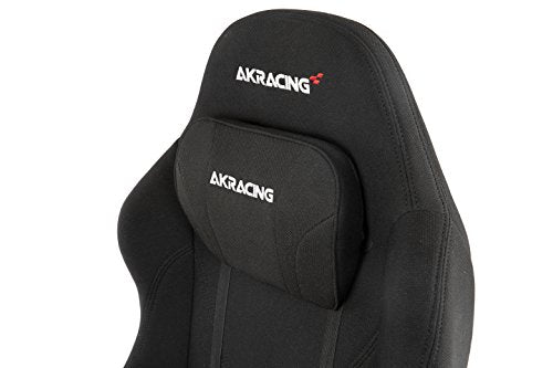AKRacing Office Series Opal Ergonomic Fabric Computer Chair with High Backrest, Recliner, Swivel, Tilt, Rocker and Seat Height Adjustment Mechanisms with 5/10 warranty - Black