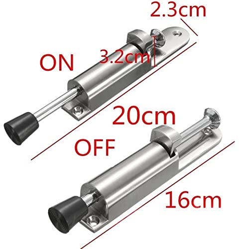 Stainless Steel Telescopic Door Stopper Silver Step-On Door Holder