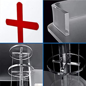 ZEELYDE Acrylic Transparent Podium for Meeting, Standing Reception, Church Wedding - Glass Lecterns and Podiums