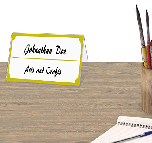 Marketing Holders 3 Sided Table Tent Ad Frame Literature Menu Display Stand 5"w x 7"h Pack of 40