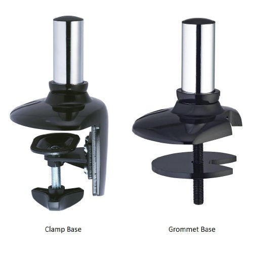 Cotytech DM-GMT13-G Triple Monitor Desk Mount Spring Arm Grommet Base - Dark Gray