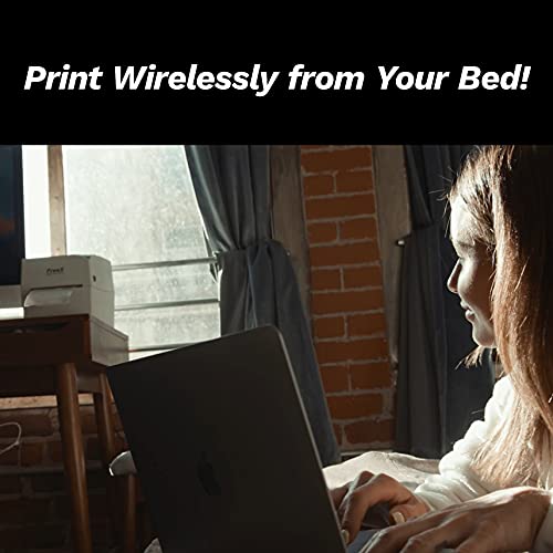 FreeX WiFi SuperRoll Thermal Printer for 4x6 Shipping Labels | White, Wireless Shipping Labels Printer | Works with Zebra, Brother, Dymo Labelwriter 4XL, Rollo, Munbyn, MFlabel, Comer, Polono Labels