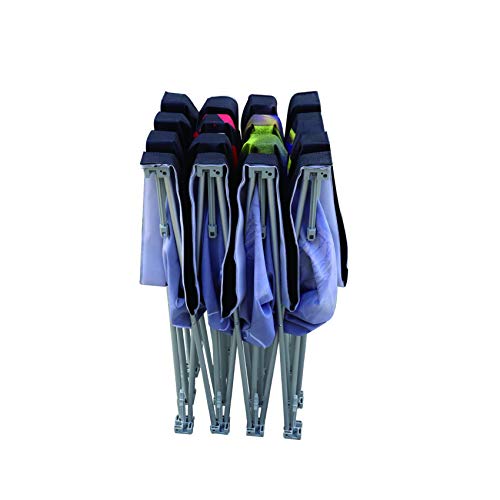 Tension Fabric Straight Pop Up Display Stand 8'x10' (3x4) Trade Show Backdrop Booth Display Frame with Carrying Padded Bag (ONLY Hardware）