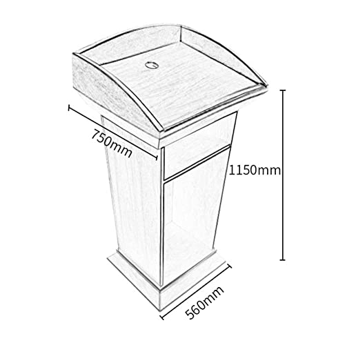 Hardwood Standing Full Lectern
