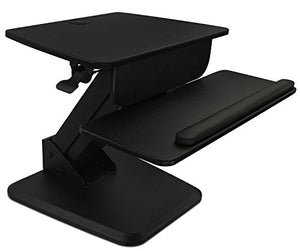 Mount-It! Sit-Stand Converter for Laptop, Desktop, Monitor, Ergonomic Free Standing Desk, Black (MI-7910)