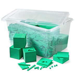 hand2mind 1610 Green Foam Base Ten Blocks, Place Value Manipulatives, Base 10 Blocks, Counting Manipulatives, Math Manipulatives First Grade, Math Blocks, Place Value Blocks, Base 10 Math