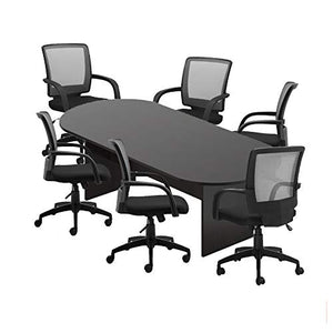 GOF Conference Table & Chairs Set (G10900B) - Dark Cherry, Espresso, Grey, Mahogany, Walnut - 8FT with 6 Chairs
