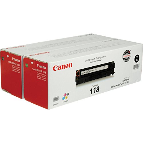 Canon 118 Black Laser Cartridge, 2-Pack for imageCLASS MF8350/MF8580