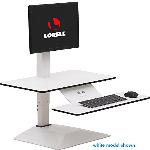 Lorell LLR99548 Sit-to-Stand Electric Desk Multipurpose Desktop Riser, Black
