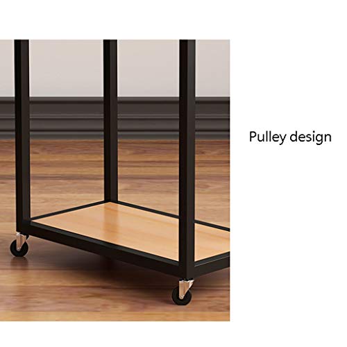WaLdor Wood CPU Stand with Brake - Desktop PC Tower Holder Rack