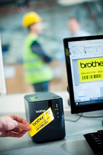 Brother PT-P900WC High-Resolution Industrial Desktop Label Printer with Wi-Fi®