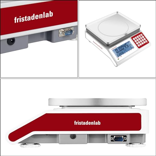Fristaden Lab Industrial Counting Scale (30 kg Capacity/0.5 g Accuracy) - US/Metric Units, 2-Year Warranty