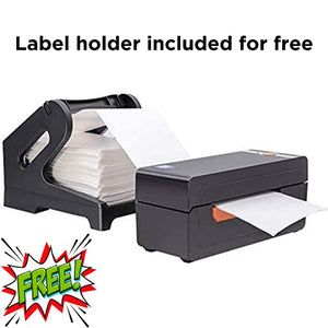 Beeprt BY426BT | High Speed Thermal Label Printer for 4X6 Labels | Bluetooth Enabled | Free Label Holder | Compatible with Windows, MacOS, Android and iOS Systems | 12 Month Free Replacement Warranty