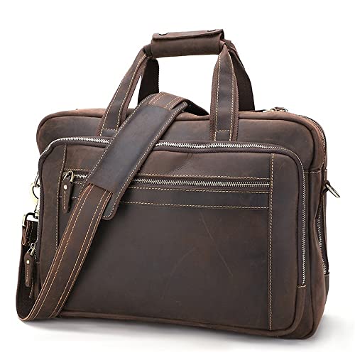 LSDJGDDE Business Bag Men's Handbag One-Shoulder Diagonal Briefcase Horizontal One-Shoulder Crossbody Bag (Color : A, Size : 30 * 42 * 12cm)