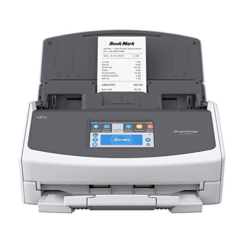Fujitsu ScanSnap iX1500 Color Duplex Document Scanner with Touch Screen for Mac and PC, White Bundle (2-Pack)