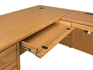 Martin Furniture Contemporary Right L-Shaped Desk & Return Combo
