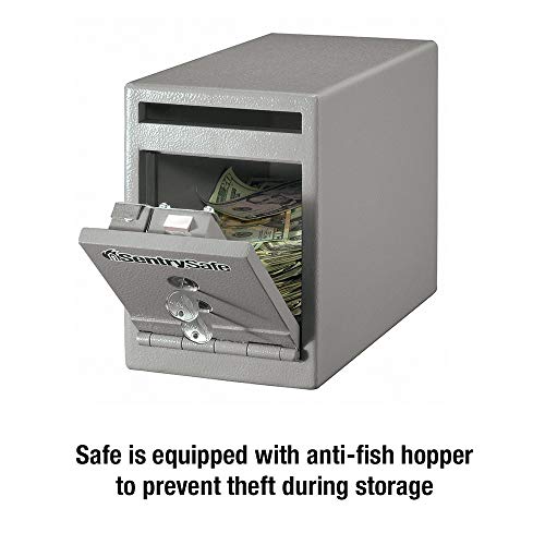 SentrySafe UC-025K Depository Safe, 0.23 cu ft (small), Grey