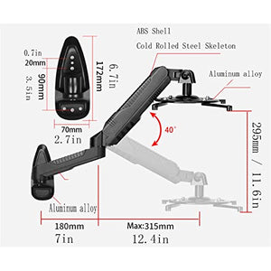 HASMI Projector Wall Mount Shelf Telescopic Adjustable Hanger