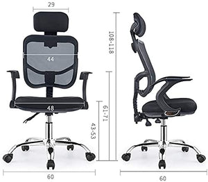 None Office Chairs Breathable Mesh Multi-Functional Ergonomic Rotating Recliner