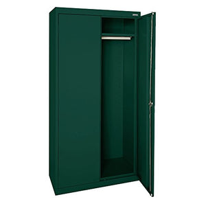 Sandusky Lee EAWR462472-08 Elite Series Wardrobe Storage Cabinet, 46" Width x 24" Length x 72" Height, Forest Green