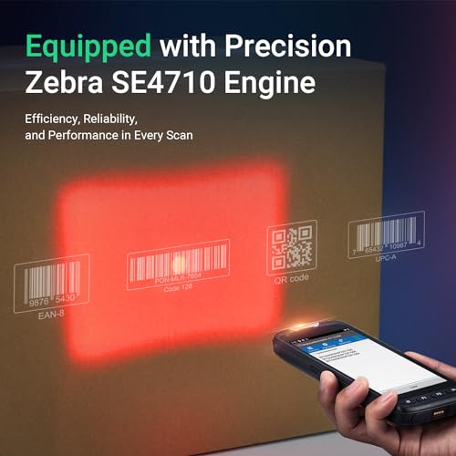 SVANTTO Android Barcode Scanner, 4+64GB Full-Screen 5" Android 11 Mobile Computer IP65 Inventory 1D 2D QR Code