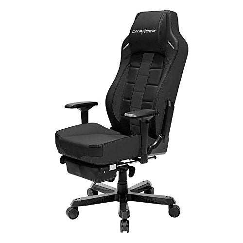 DXRacer Classic Series DOH/CA120/N Big and Tall Chair Racing Bucket Seat Office Chair with Leg Rest Comfortable Chair Ergonomic Computer Chair Desk Chair (Black)