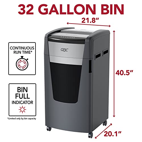 GBC Momentum X26-32 Paper Shredder, 26 Sheet Micro-Cut, P-4 Security, Anti-Jam, WSM177005