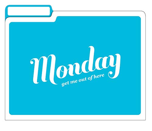 Knock Knock Days of the Week File Folders Set, Daily / Weekly Organizer Files (Set of 6, 11.5 x 9-inches)