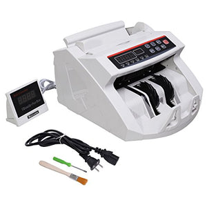 Super buy Money Counter Worldwide Currency Cash Bill Counting Machine Counterfeit Detector UV & MG Cash Bank