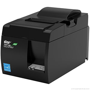 Star Micronics TSP143III USB Receipt Printer and Epsilont 13" by 13" Mini Cash Drawer 4 Bill 5 Coin Compatible with Square (Black)