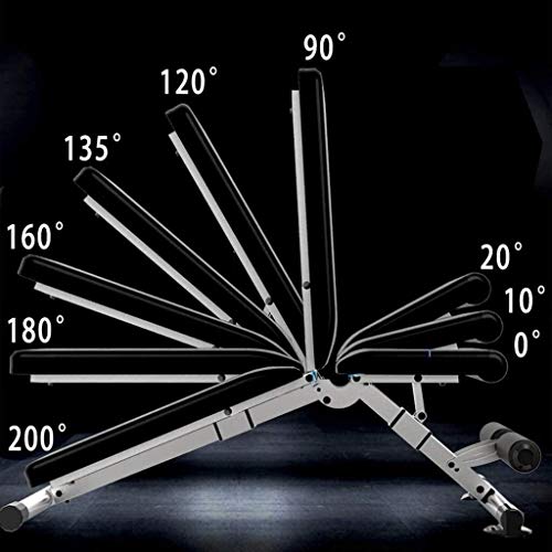 ZXNRTU Full Body Workout Adjustable Benches Home Gym Adjustable Weight Bench Foldable Workout Bench Sit Up AB Incline Abs Bench Strength Training Equipment