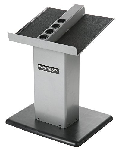 POWERBLOCK Large Column Stand, Silver/Black, Model:Large Column Stand Silver