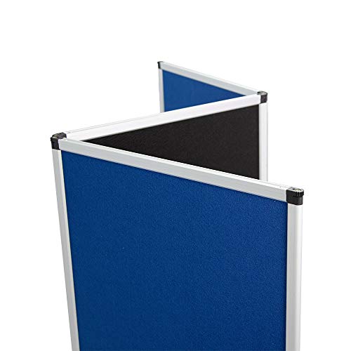 Vispronet Trade Show 6 Panel Display, 78in x 75in Aluminum Alloy Frame, Fabric Receptive Panels, Exhibition Board for Trade Shows and Presentations